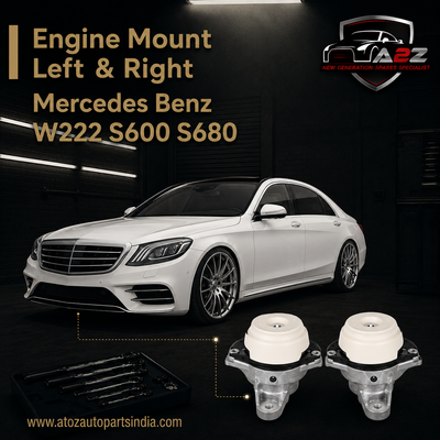 Engine Mount Left 2222403300 A2222403300 & Right 2222403400 A2222403400 Compatible With Mercedes Benz W222 S600 S680