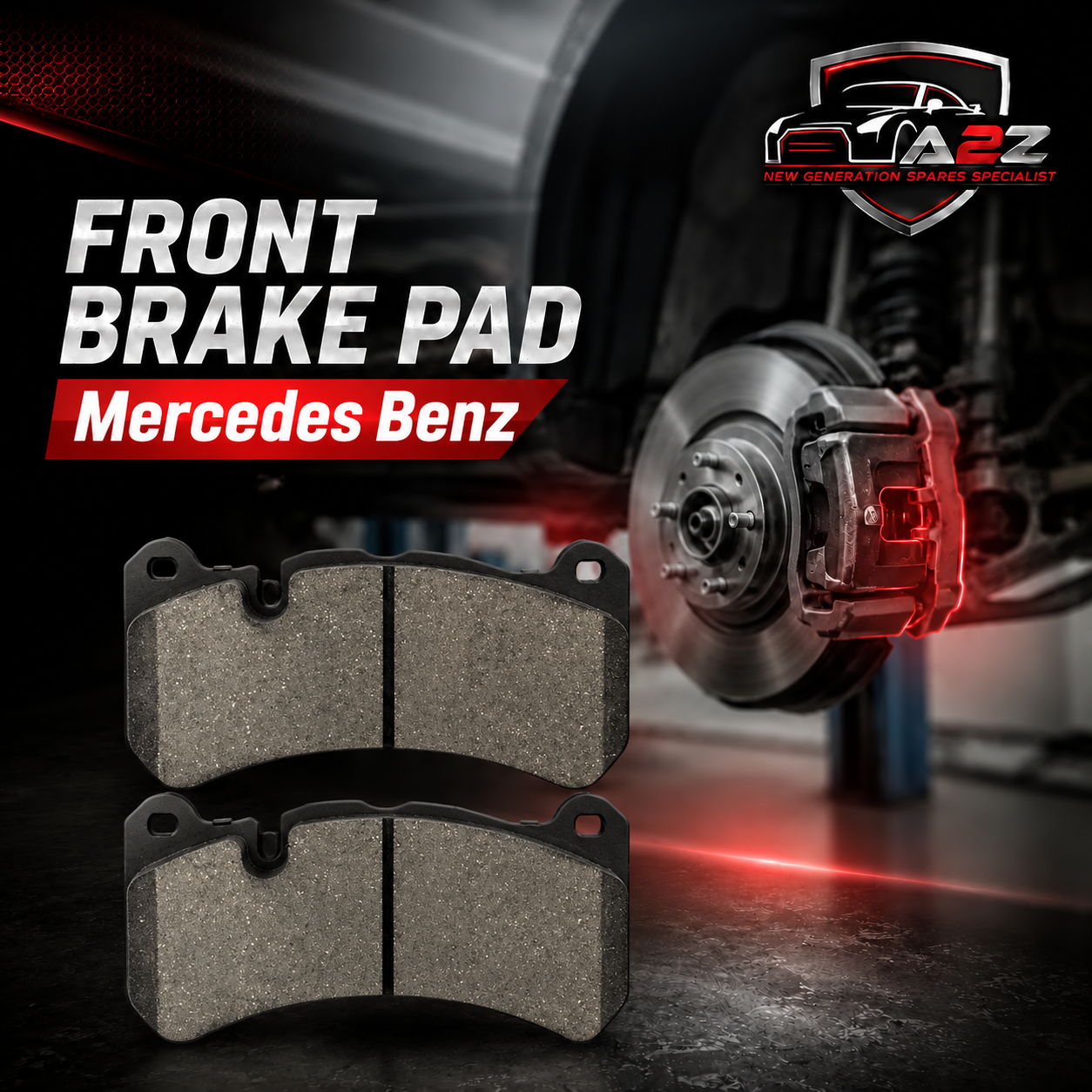 Brake Pads 0044205020 Compatible With Mercedes Benz