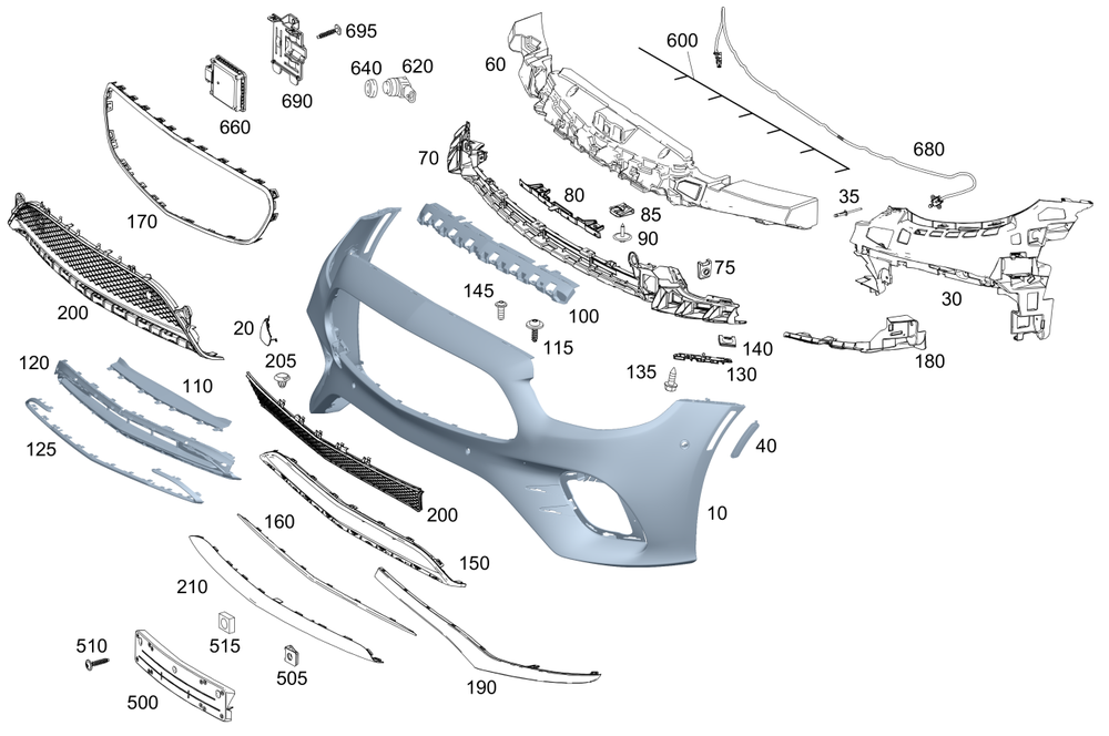 Front Bumper Chrome 2138851803 Compatible With Mercedes Benz  E CLASS W213 Tag No.256