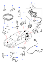 Front Right Suspension Height Level Sensor AW933C280AC AW933C280AD C2D16581 C2D6858 Compatible With JAGUAR XJL 2010-2018