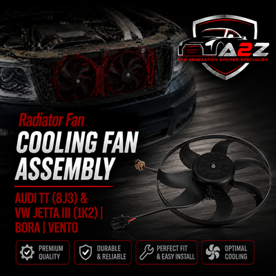 Radiator Fan Assembly 1K0959455FR Compatible With AUDI TT (8J3) & VW JETTA III (1K2) | BORA | VENTO
