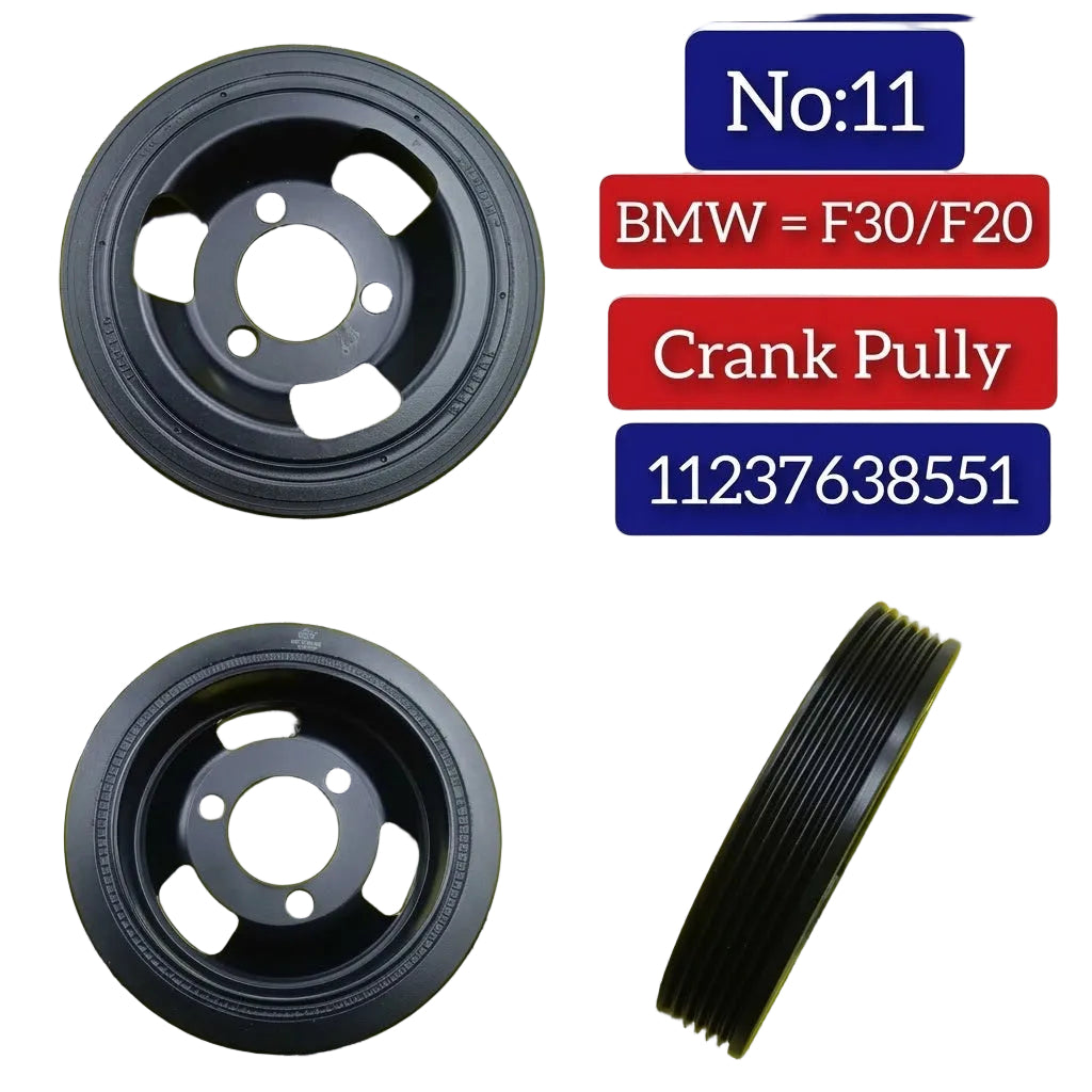 Crankshaft Pulley 11237638551 11237562801 11237622909 Compatible With BMW 1 Series (F20) & 3 Series (F30, F80) Tag-CP-11