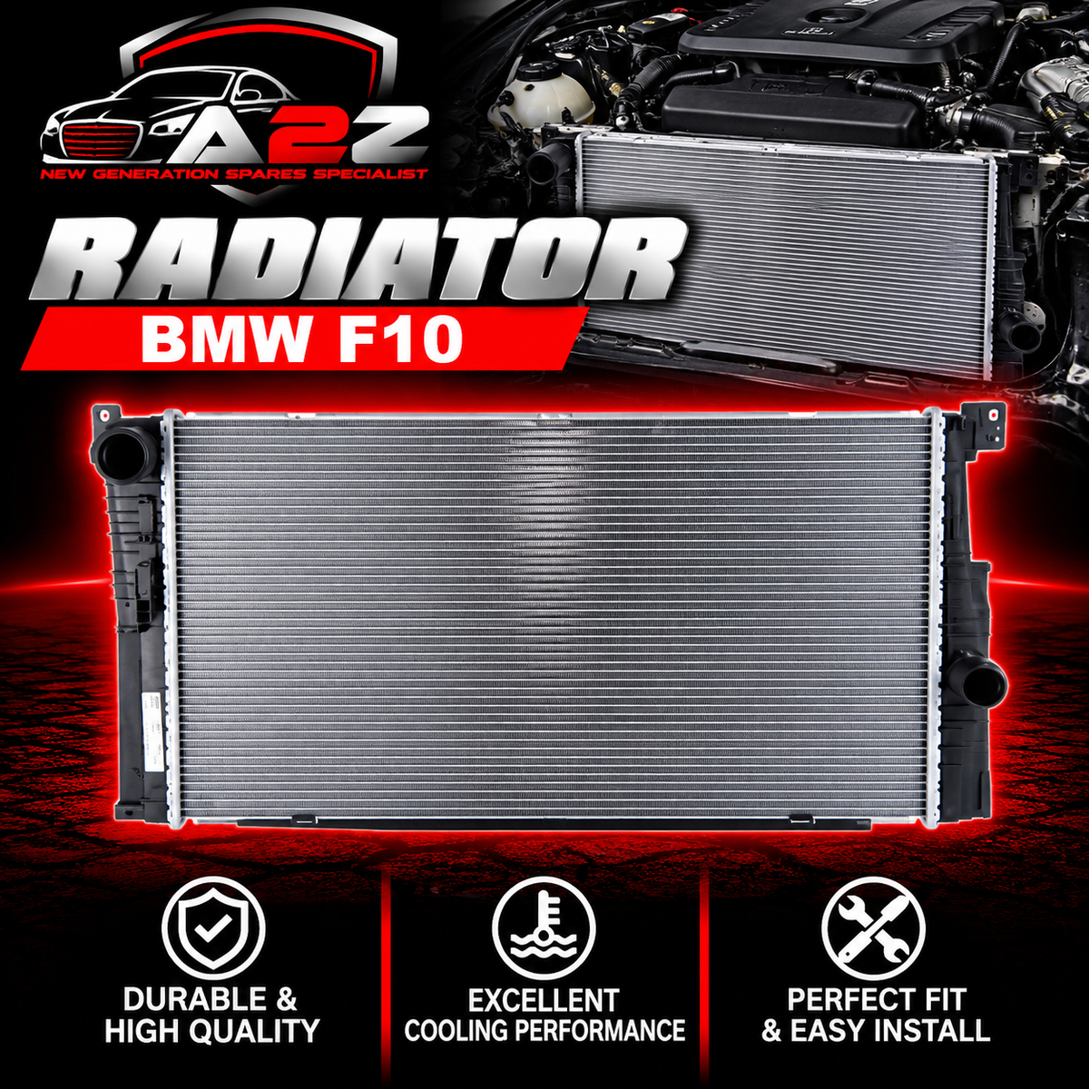 Radiator 17118672013 17117627001 Compatible With BMW F10
