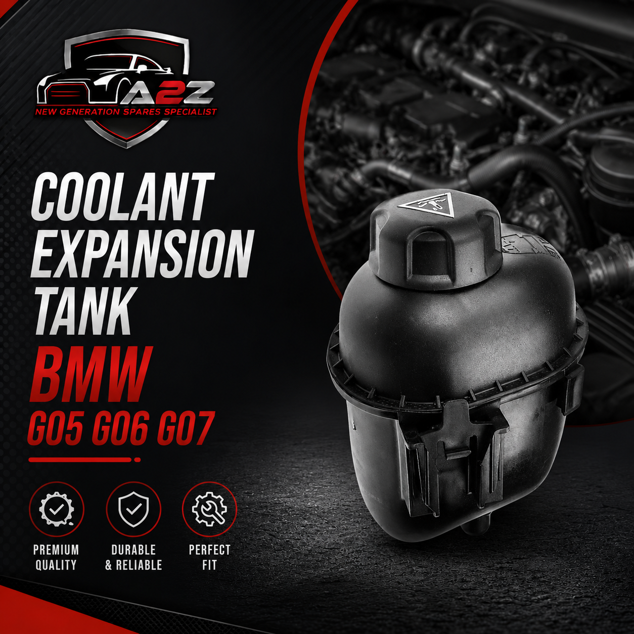 Coolant Expansion Tank 17138610661 Compatible With BMW G05 G06 G07