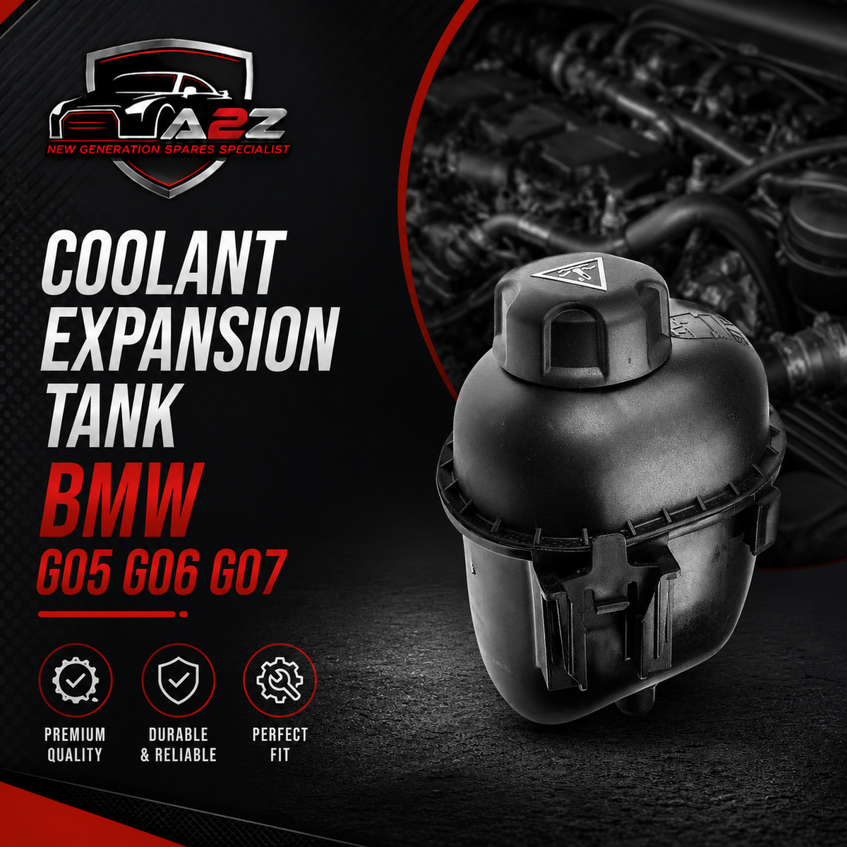 Coolant Expansion Tank 17138610661 Compatible With BMW G05 G06 G07