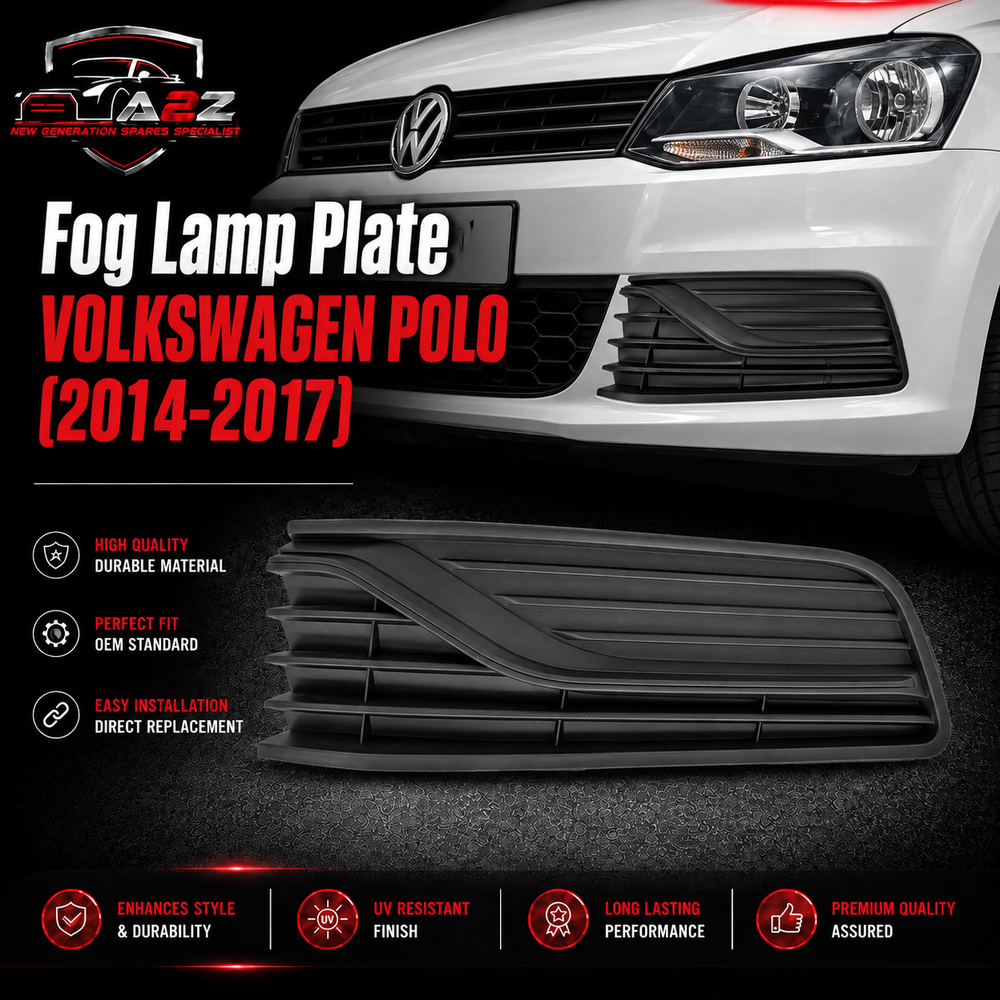 Fog Lamp Plate 6C0854661 6C0854662A Compatible With VOLKSWAGEN POLO (2014-2017)