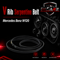 V-ribbed Serpentine Belt 0109977392 Compatible With Mercedes Benz W120
