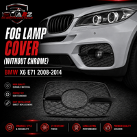 Fog Lamp Cover Without Chrome Compatible With BMW X6 E71 2008-2014  Fog Lamp Cover Left 51117176277 & Right 51117176278 Tag-FC-498