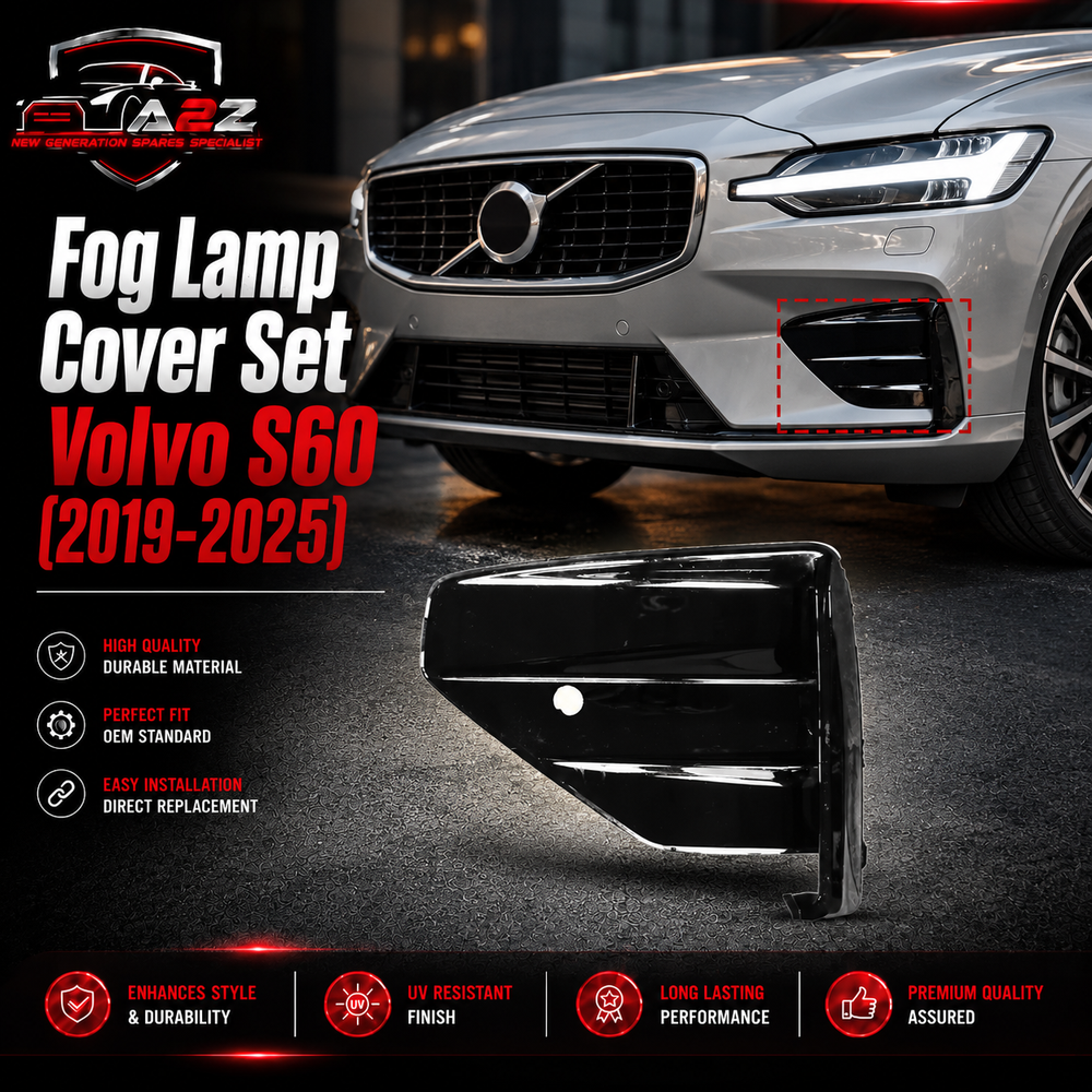 Fog Lamp Cover Set Left 31455562 & Right 31455562 Compatible With Volvo S60 (2019-25)