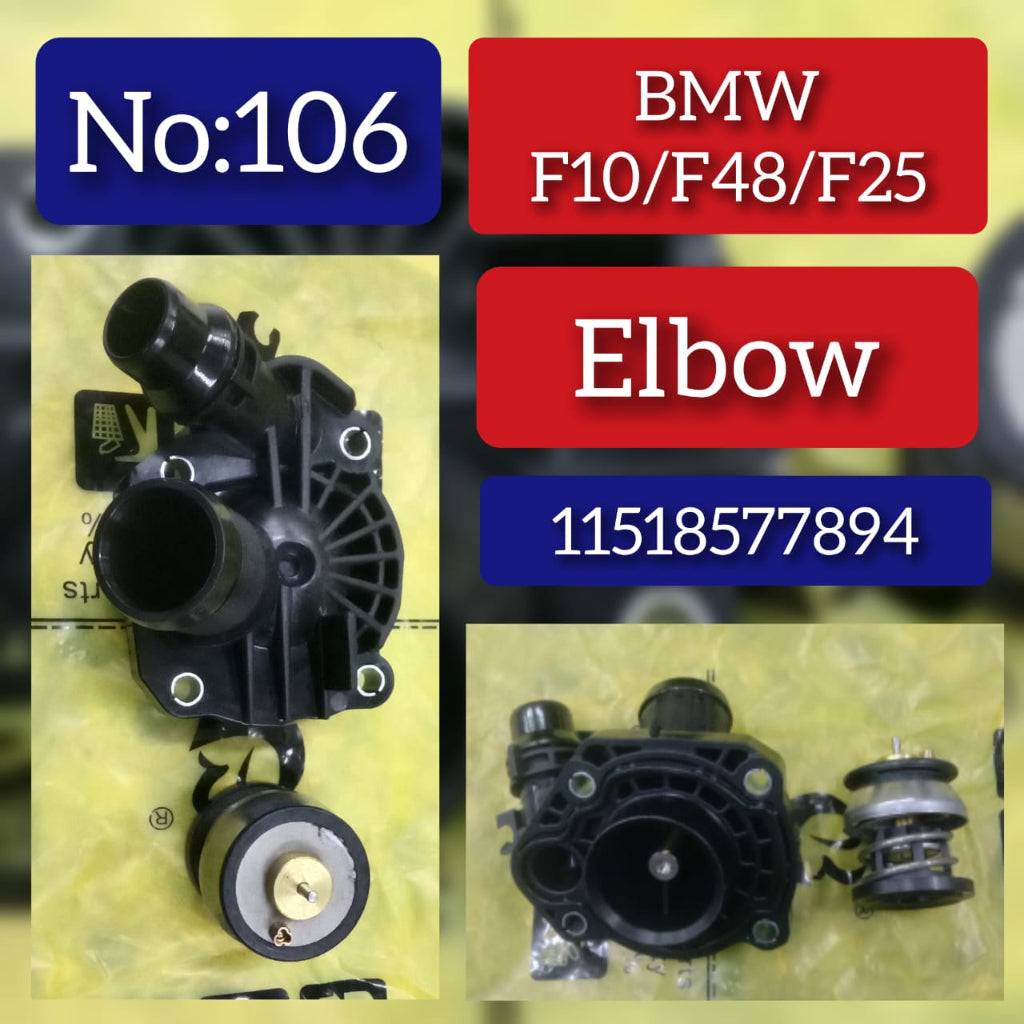 Elbow 11518577894 11518577896 11518577894+ 11518577896+ Compatible With BMW 5 Series (F10), X1 (F48), X3 (F25) Tag No.106