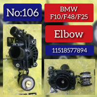 Elbow 11518577894 11518577896 11518577894+ 11518577896+ Compatible With BMW 5 Series (F10), X1 (F48), X3 (F25) Tag No.106