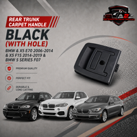 Rear Trunk Carpet Handle Black (With Hole) 51476958161 Compatible With BMW & X5 E70 2006-2014 & X5 F15 2014-2019 & BMW 5 Series F07
