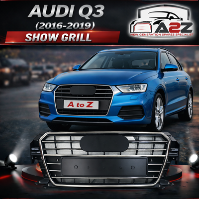 Show Grill 8U0853651M & LICENCE PLATE 8U087285P Compatible With AUDI Q3 (2016-2019) Tag No.131