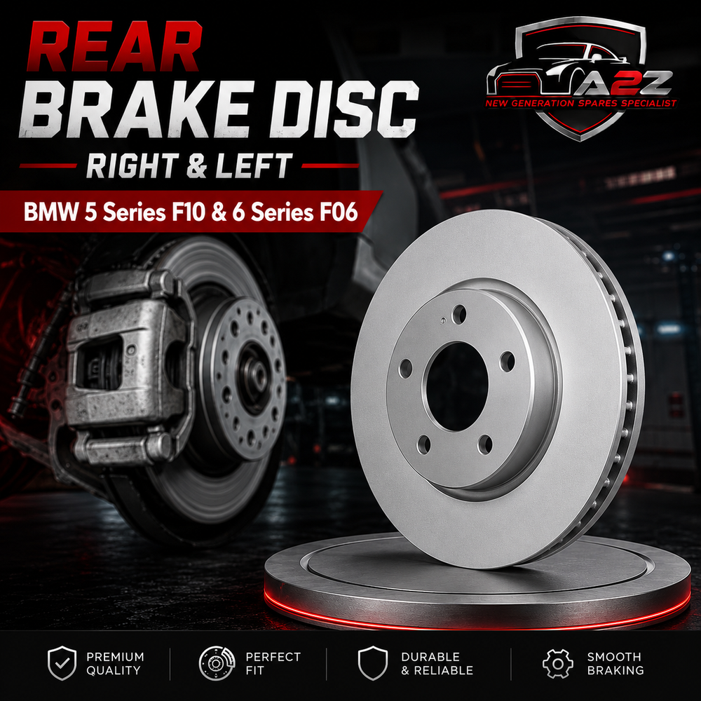 Rear Brake Disc Right 34212284104 & Left 34212284103 Set Compatible With BMW 5 Series F10 & 6 Series F06