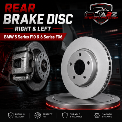 Rear Brake Disc Right 34212284104 & Left 34212284103 Set Compatible With BMW 5 Series F10 & 6 Series F06