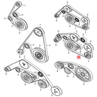 Multi RIB Belt 6PK2535 059903137AJ 059903137AP Compatible With AUDI A8 D4 (4H2, 4H8, 4HC, 4HL) | A8 / S8 | A8L, Q7 (4LB) (CONTINENTAL)