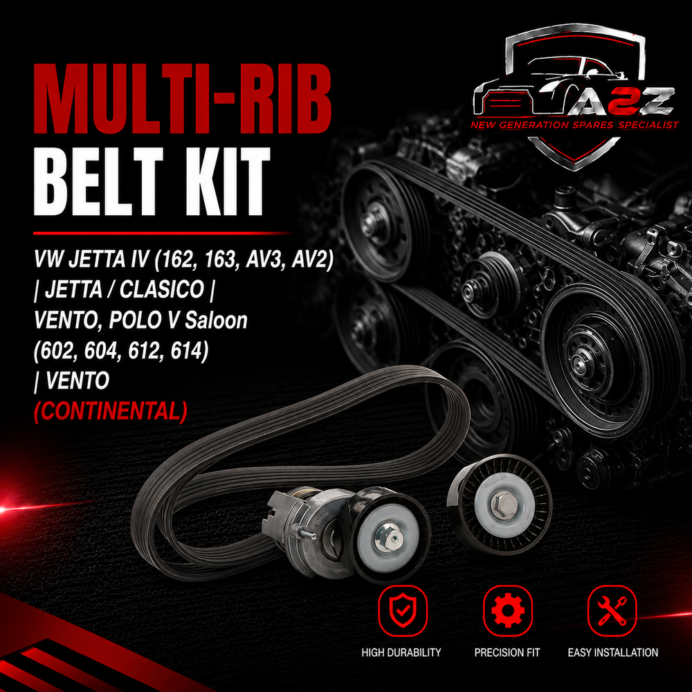 MULTI-RIB BELT KIT 6PK1733K3 Compatible With VW JETTA IV (162, 163, AV3, AV2) | JETTA / CLASICO | VENTO, POLO V Saloon (602, 604, 612, 614) | VENTO (CONTINENTAL)
