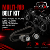 MULTI-RIB BELT KIT 6PK1733K3 Compatible With VW JETTA IV (162, 163, AV3, AV2) | JETTA / CLASICO | VENTO, POLO V Saloon (602, 604, 612, 614) | VENTO (CONTINENTAL)