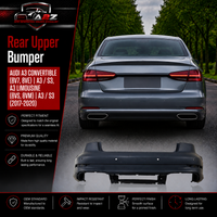 Rear Upper Bumper 8V5807067K 8V5807067KGRU Compatible With AUDI A3 Convertible (8V7, 8VE) | A3 / S3, A3 Limousine (8VS, 8VM) | A3 / S3 (2017-2020) Tag No.219