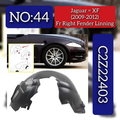 Front Right Fender Liner C2Z22403 Compatible With Jaguar XF (2009-2012) Tag No.44