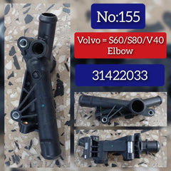 Thermostat Housing 31422033 1831795 BM5G8K556EA BM5G8K556FA  Compatible With VOLVO S60 - S80 Volvo V40 Hatchback (525) Tag No.155