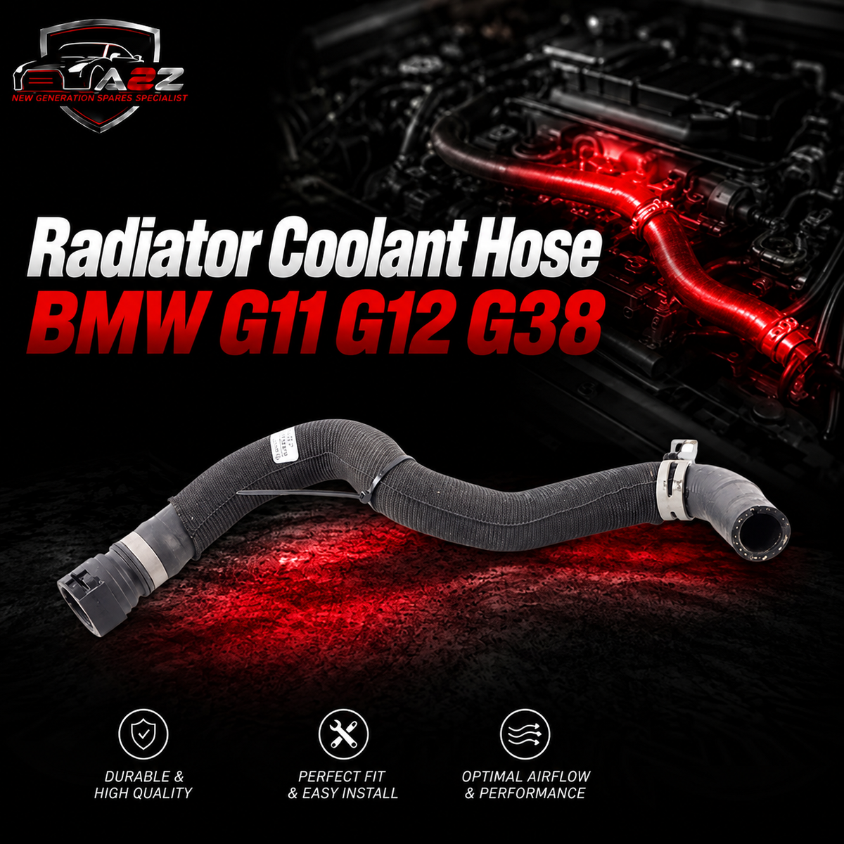 Radiator Coolant Hose 64219473886 Compatible With BMW G11 G12 G38