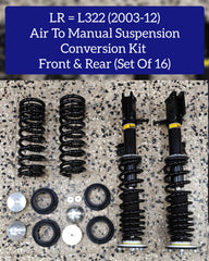 Front & Rear Air To Manual Suspension Conversion Kit (Set Of 16) RNB000750 RNB000740 Compatible With Land Rover L322 (2003-2012)