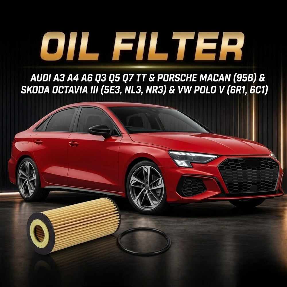 Oil Filter E358H D246 & 06K115466 & OX1217D Compatible With AUDI A3 A4 A6 Q3 Q5 Q7 TT & PORSCHE MACAN (95B) & SKODA OCTAVIA III (5E3, NL3, NR3) & VW POLO V (6R1, 6C1) Tag 187.