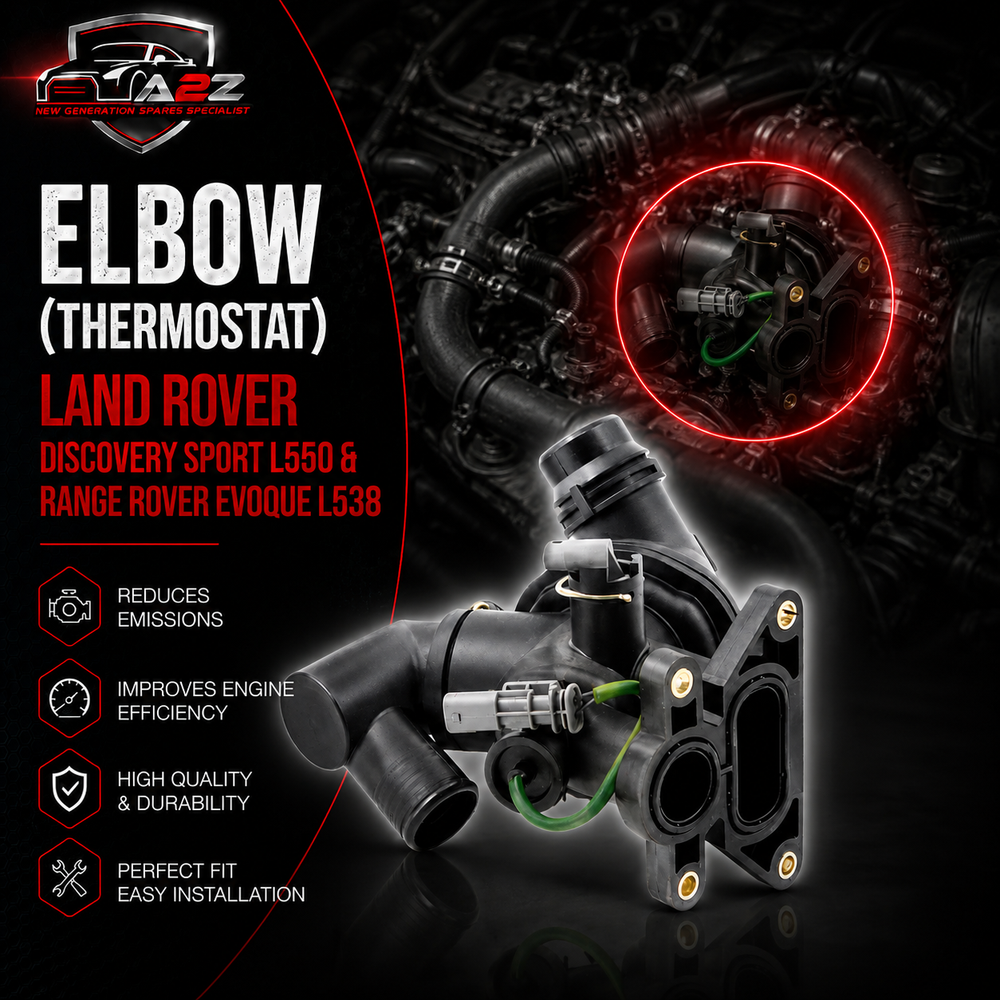 Elbow (Thermostat) LR105975 LR073694 Compatible With LAND ROVER DISCOVERY SPORT L550 & RANGE ROVER EVOQUE L538 Tag-E-116