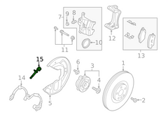 Front Left/Right ABS Wheel Speed Sensor 32214293 Compatible With VOLVO  VOLVO XC40 (536 Tag.21