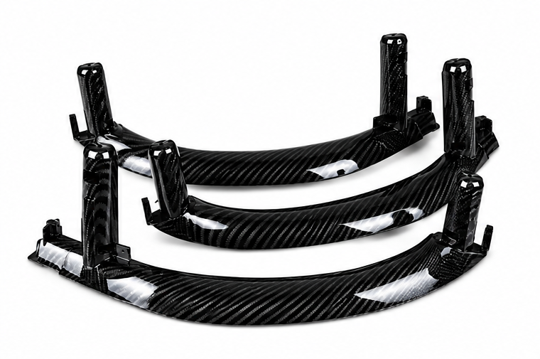 Inner Pull Handle (3PCS) (Carbon fiber) Compatible With BMW F15 X5 2014-2018  F16 X6 2014-2019