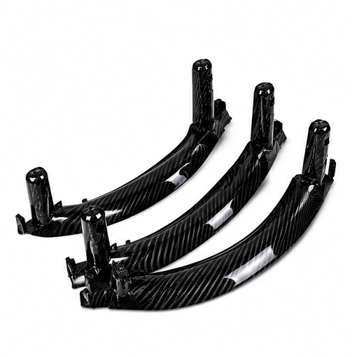 Inner Pull Handle (3PCS) (Carbon fiber) Compatible With BMW F15 X5 2014-2018  F16 X6 2014-2019