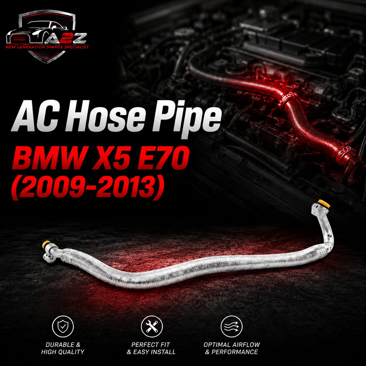 AC Hose Pipe 64509182780 Compatible With BMW X5 E70  (2009-2013)