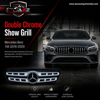 Double Chrome Show Grill Compatible With Mercedes Benz (156-GLA) (2016-2020) Tag No.126