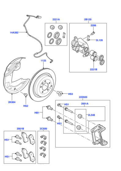 Front Brake Pad Sensor SEM500070 SEM000024 Compatible With DISCOVERY IV (L319) | LR4