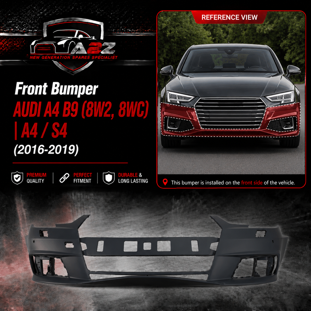 Front Bumper 8W0807065D 8WD807065D Compatible With AUDI A4 B9 (8W2, 8WC) | A4 / S4 (2016-2019) Tag No.16