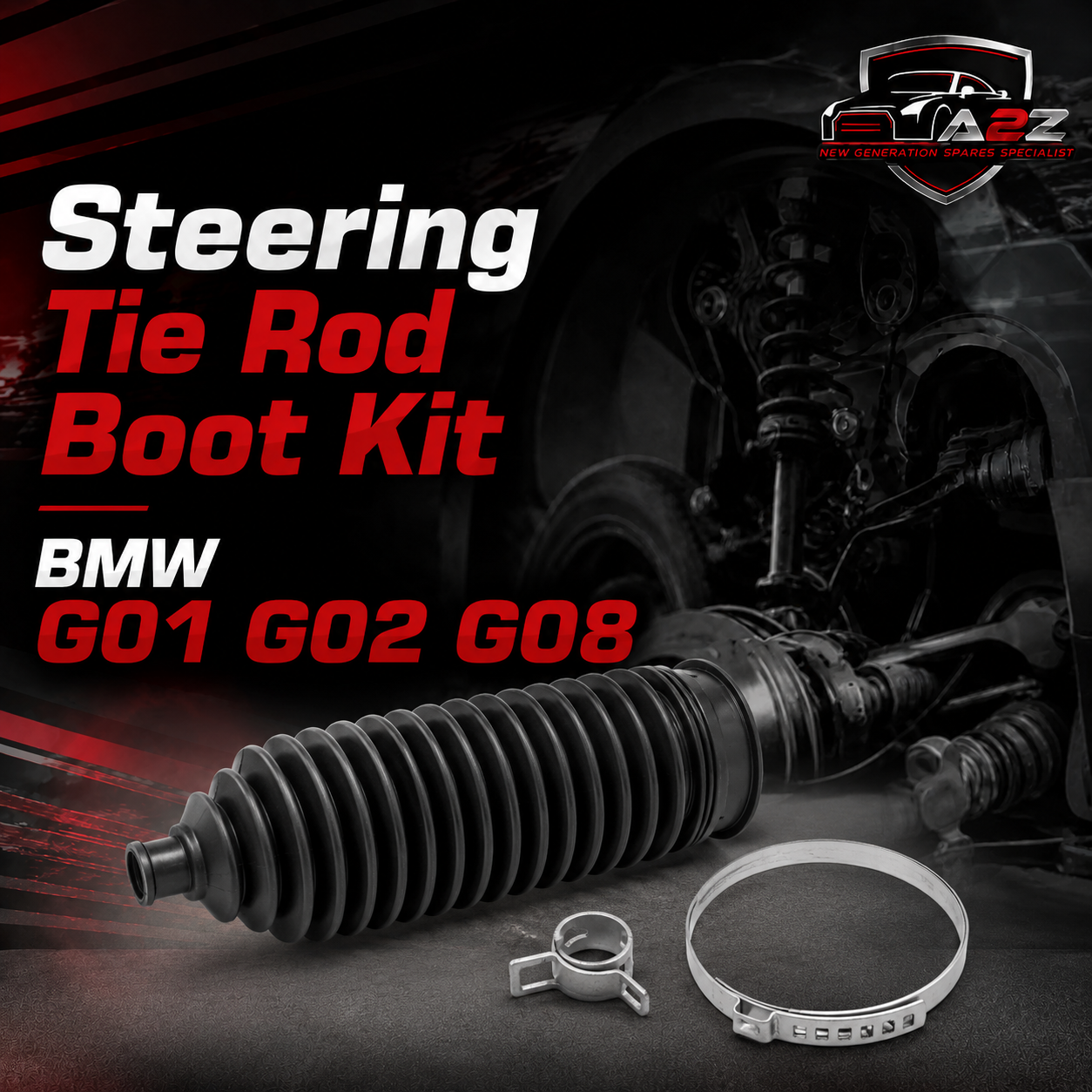 Steering Tie Rod Boot Kit 32106871895 Compatible With BMW G01 G02 G08