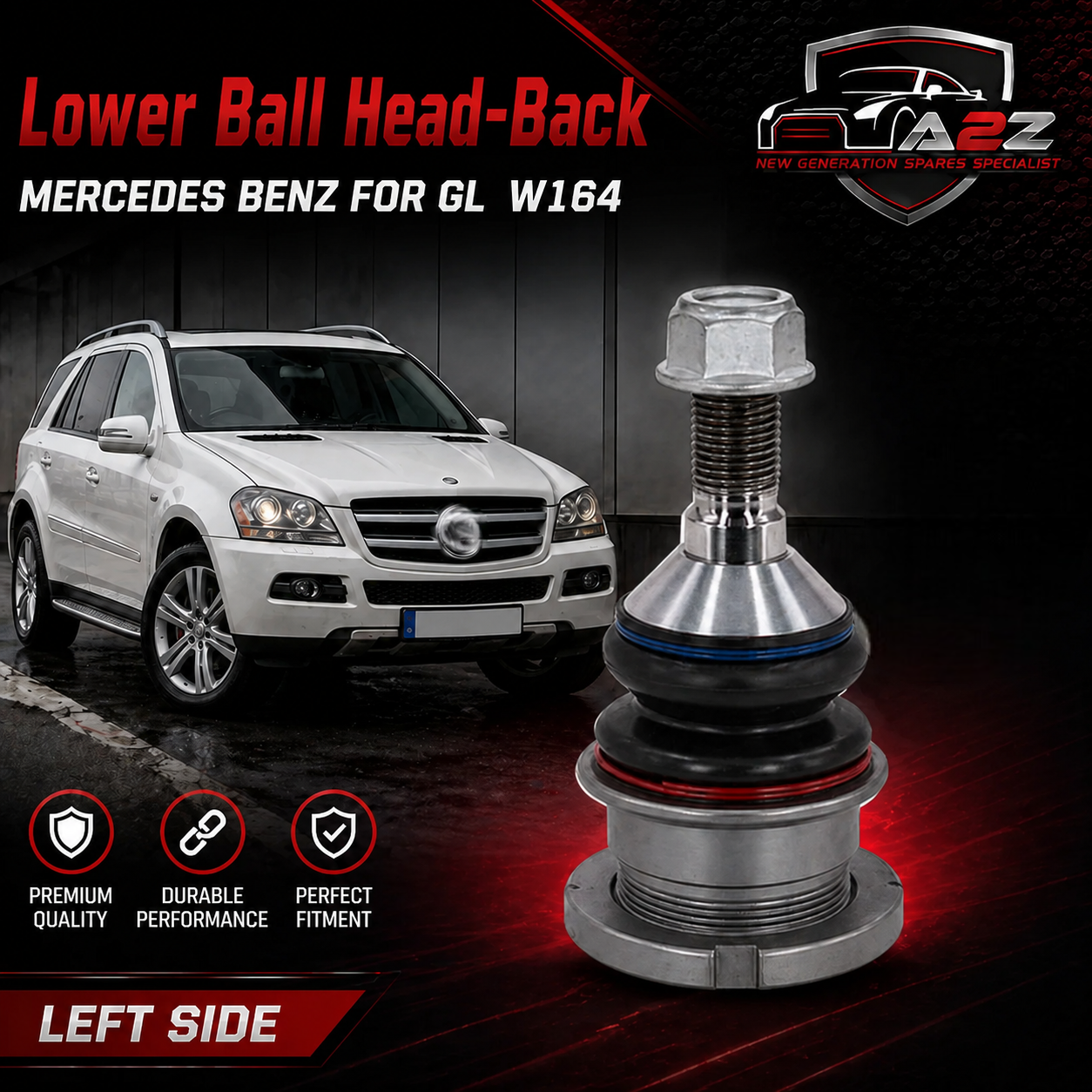 Lower Ball Head-Back 1643520327 Compatible With MERCEDES BENZ FOR GL CLASS W164
