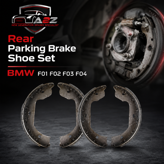 Rear Parking Brake Shoe Set 34410393646 34416780041 Compatible With BMW 5 Series E60 F07 & 7 Series (E65, E66, E67) & 7 Series  (F01, F02, F03, F04) & X5 (E70) & X5 (F15, F85) & X6 (E71, E72) & X6 (F16, F86)