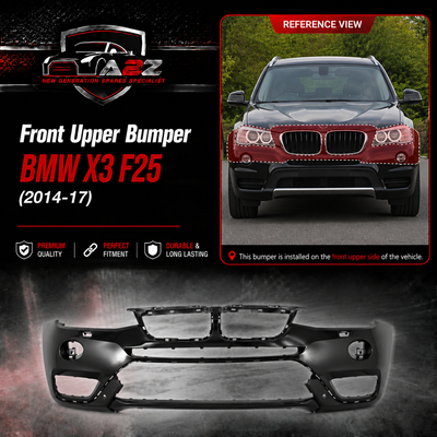 Front Upper  Bumper 51117389896 Compatible With BMW X3 F25 (2014-17) Tag No.421