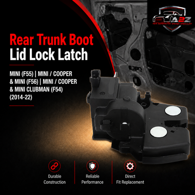 Rear Trunk Boot Lid Lock Latch 51247337576 Compatible With MINI (F55) | MINI / COOPER & MINI (F56) | MINI / COOPER &  MINI CLUBMAN (F54) (2014-22)