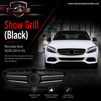 Show Grill (Black) 2058880023 Compatible With Mercedes Benz W205 (2014-20) Tag No.68