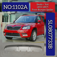 Front Bumper Spoiler (Silver) 5L0807733B Compatible With Skoda Yeti (2014-2017) Tag No.1102A