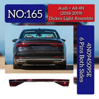 Dickey Light Assembly (6 Pins Both Sides) 4N0945095E Compatible With Audi A8 4N (2018-19) Tag No.165