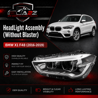 Headlight Headlamp Left 63117472223 & Right 63117472224 (Without Blaster) Compatible With BMW X1 F48 (2016-2019) Projector