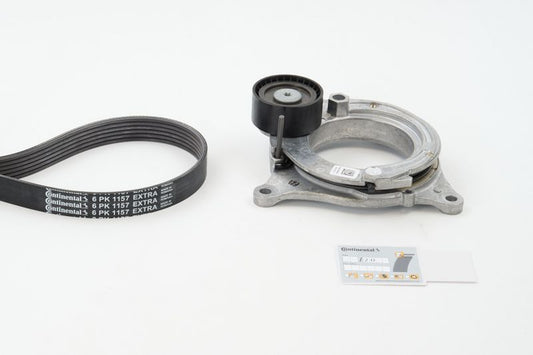 Multi Rib Belt Kit 6PK1157EXTRAK1 Compatible With BMW 3 (G20, G80, G28), 5 (G30, F90), 6 Gran Turismo (G32), X3 (G01, F97, G08) (CONTINENTAL)