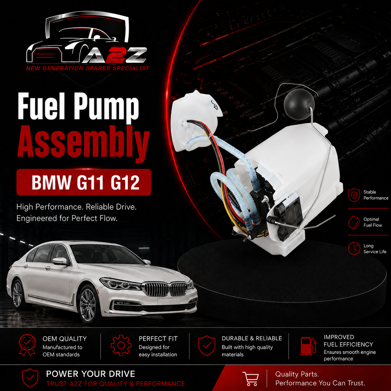 Fuel Pump Assembly 16119468595 Compatible With BMW G11 G12
