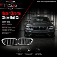 Outer Chrome Show Grill Set Left 51137390863 & Right 51137390864 Compatible With BMW 5 Series (G30) (2017-2020) Tag No.78