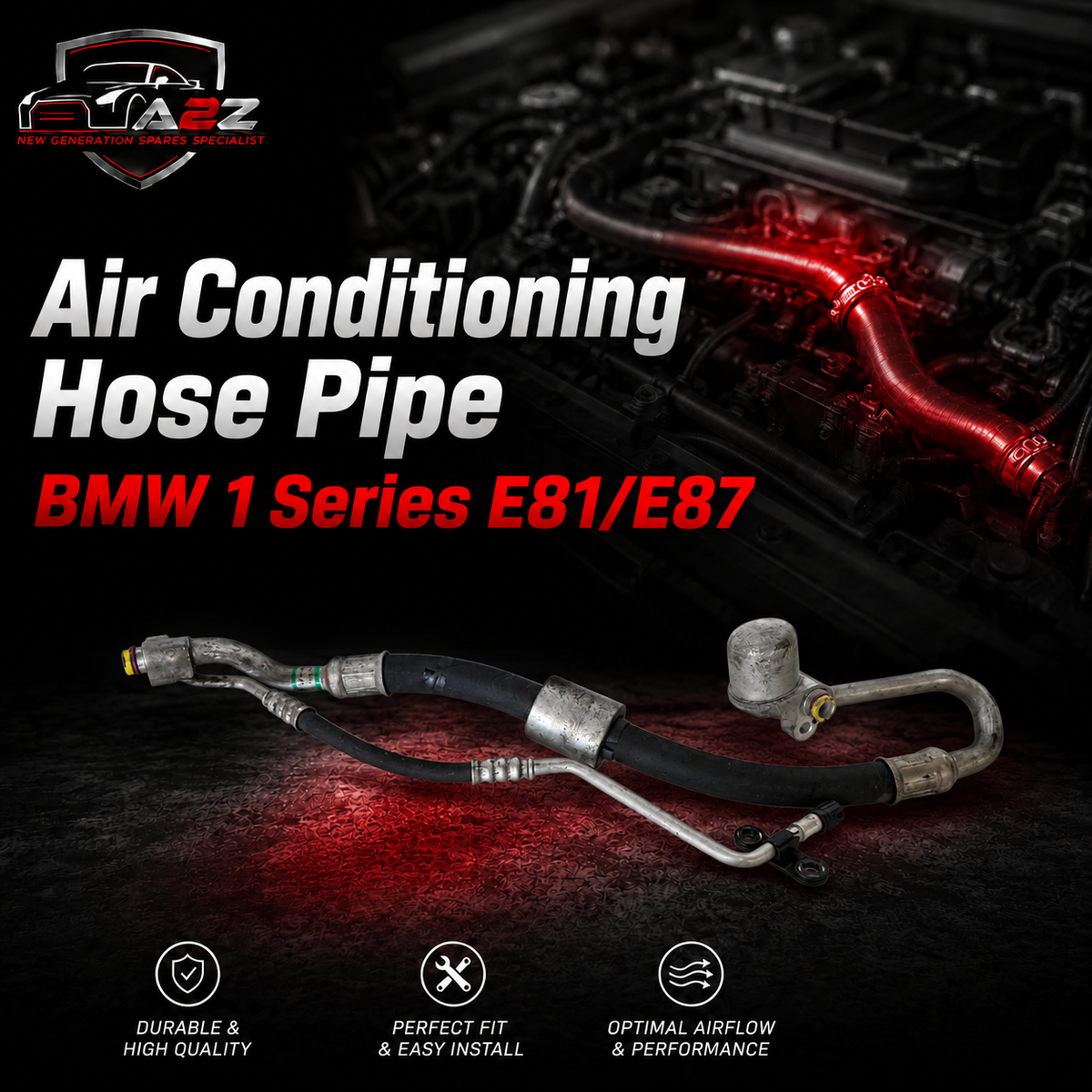 Air Conditioning Hose Pipe 64536927536 Compatible With BMW 1 Series E81/E87