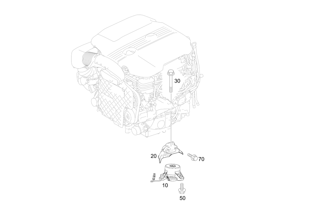 Engine Mounting Left A2132402400 Right A2132402500 Compatible With MERCEDES-BENZ E-CLASS (W213)